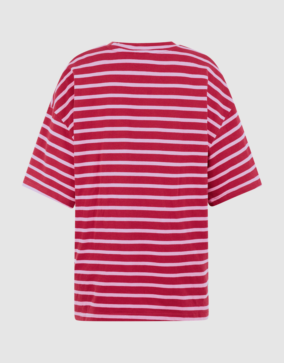 Scarf Striped T-shirt Roze/Rood SHOEBY WOMEN