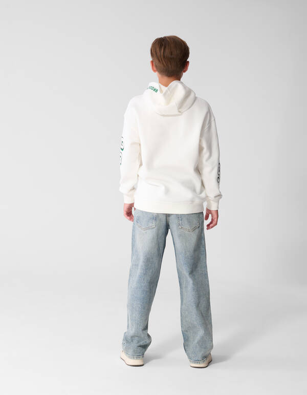 Brooklyn Oversized Hoodie Wit SHOEBY BOYS