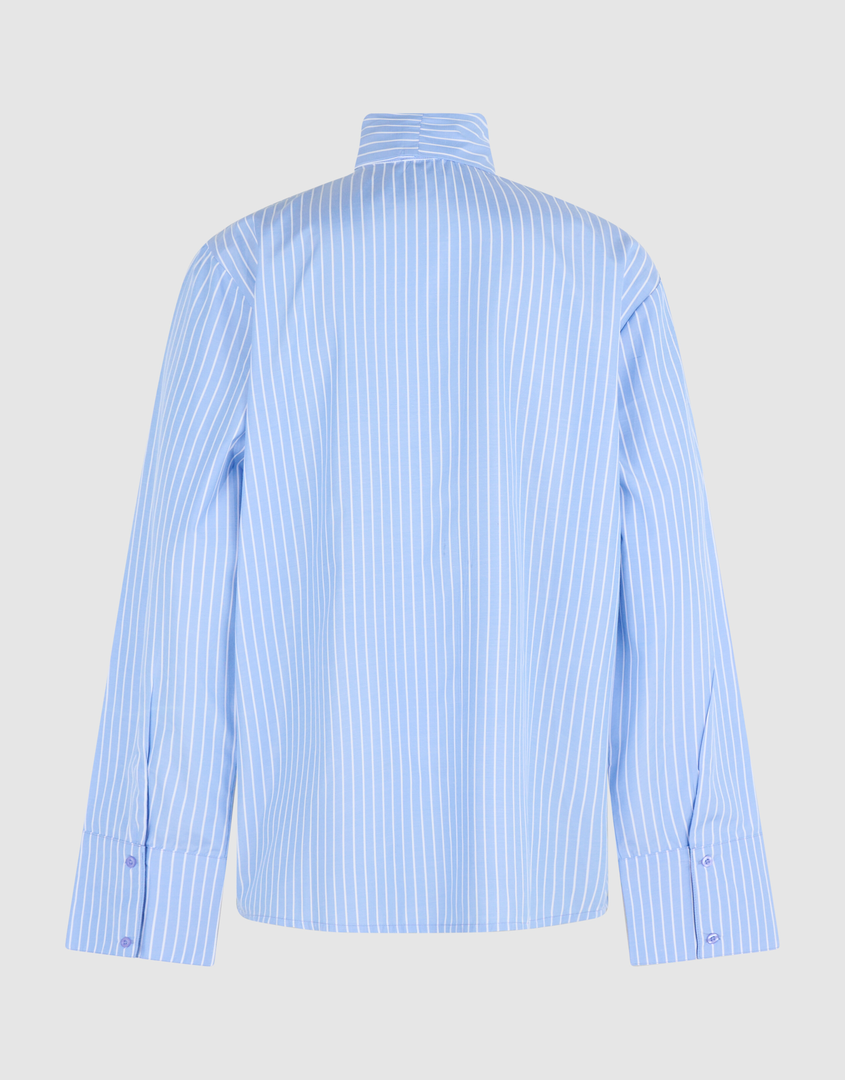 Oversized Scarf Blouse Lichtblauw SHOEBY WOMEN