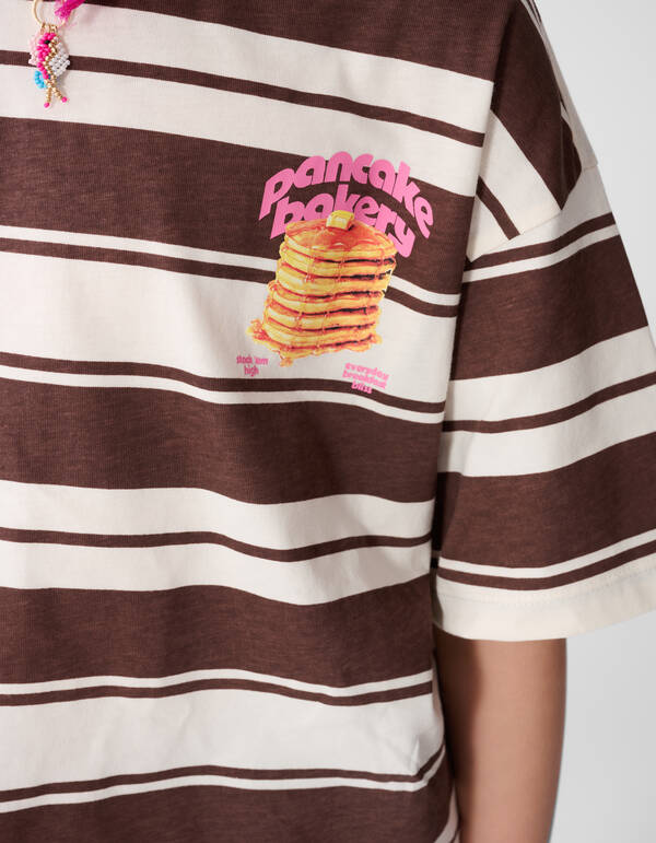 Pancake Bakery Artwork T-shirt Bruin SHOEBY GIRLS