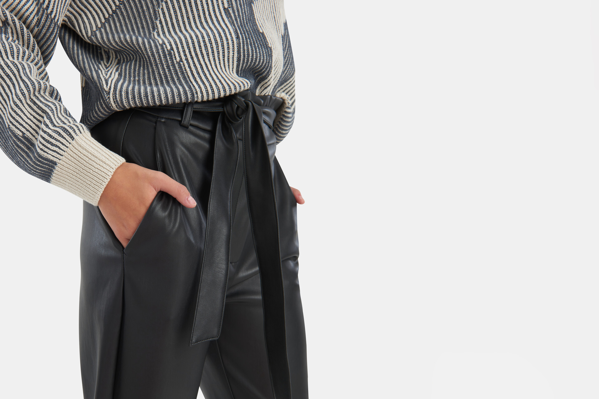 Vegan Leather Paperbag Broek EKSEPT