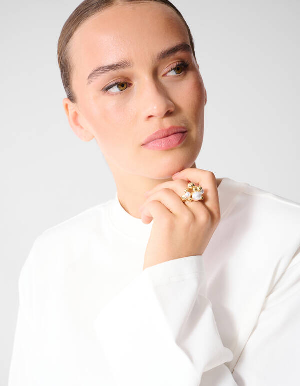 Parel Ring Goud SHOEBY ACCESSOIRES