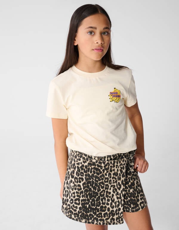 Botanica Artwork T-shirt Gebroken Wit SHOEBY GIRLS