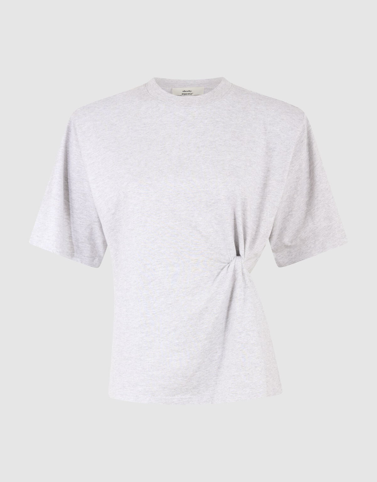 Oversized Knot T-shirt Lichtgrijs By Monica SHOEBY WOMEN