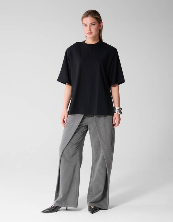 Split T-shirt Zwart SHOEBY WOMEN