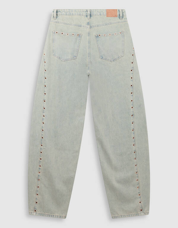 Eyelet Barrel Fit Jeans Bleached SHOEBY WOMEN