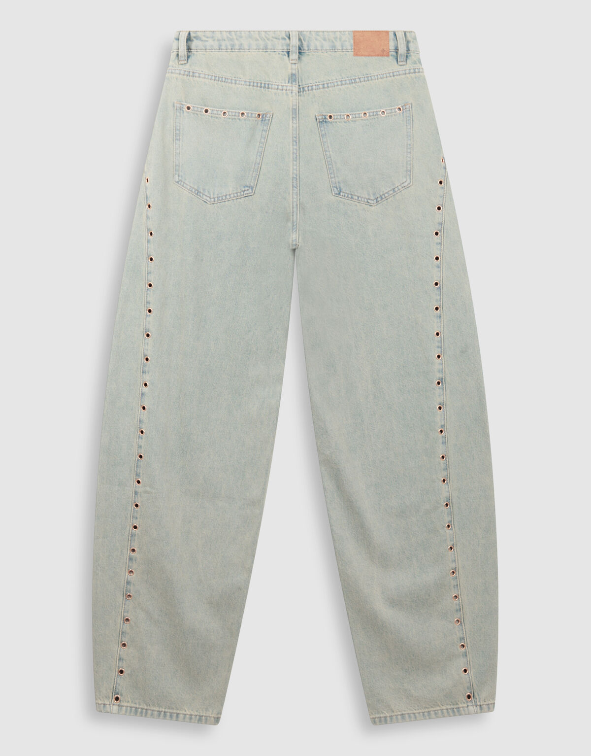 Eyelet Barrel Fit Jeans Bleached SHOEBY WOMEN