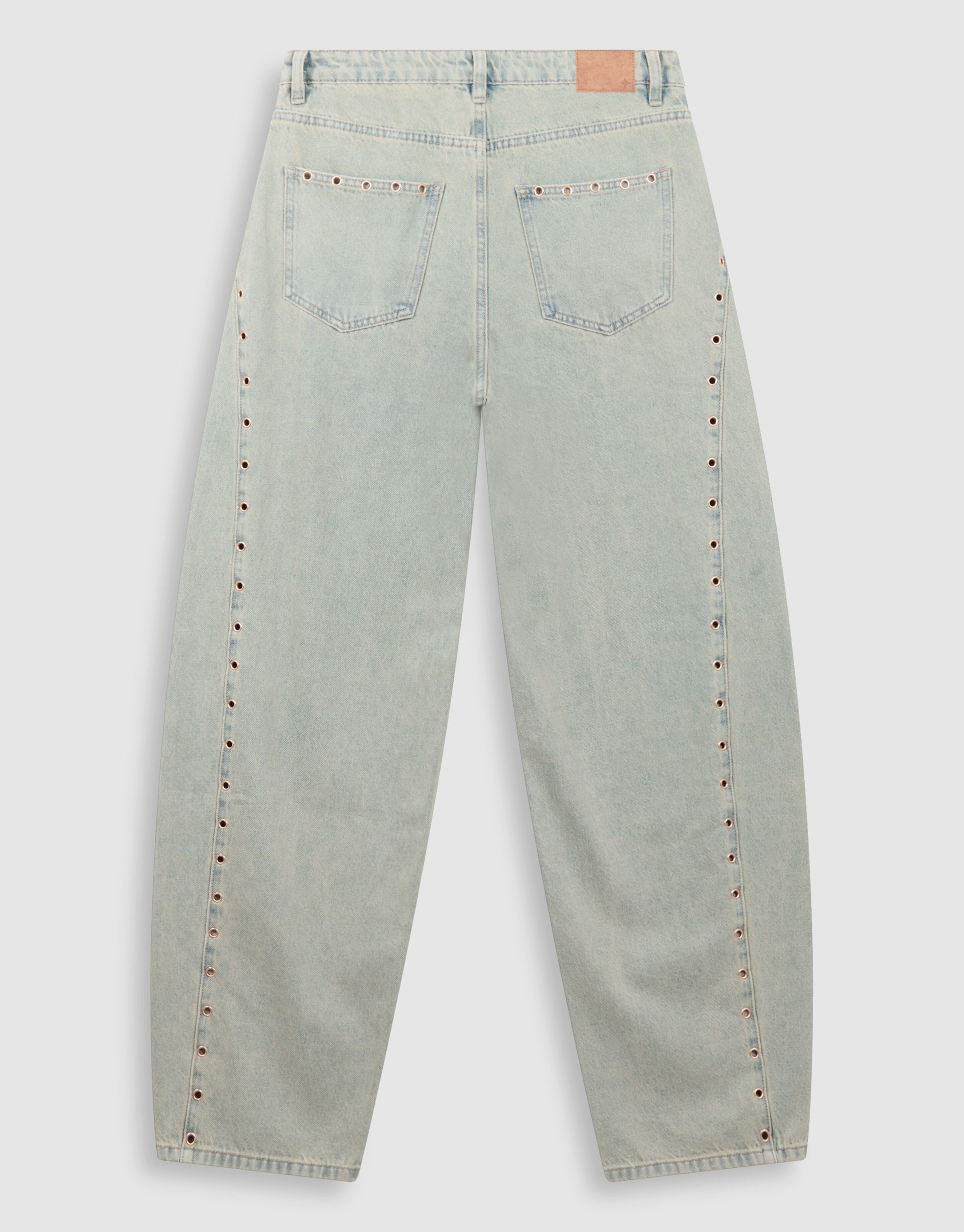 Eyelet Barrel Fit Jeans Bleached SHOEBY WOMEN