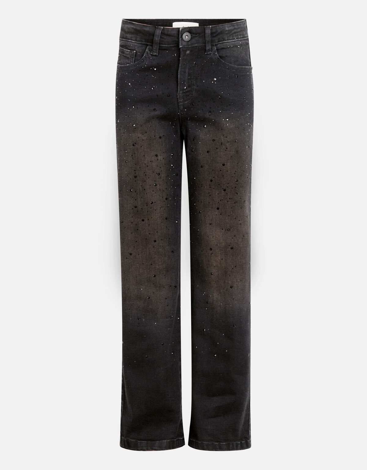 Strass Wide Leg Jeans Zwart SHOEBY GIRLS