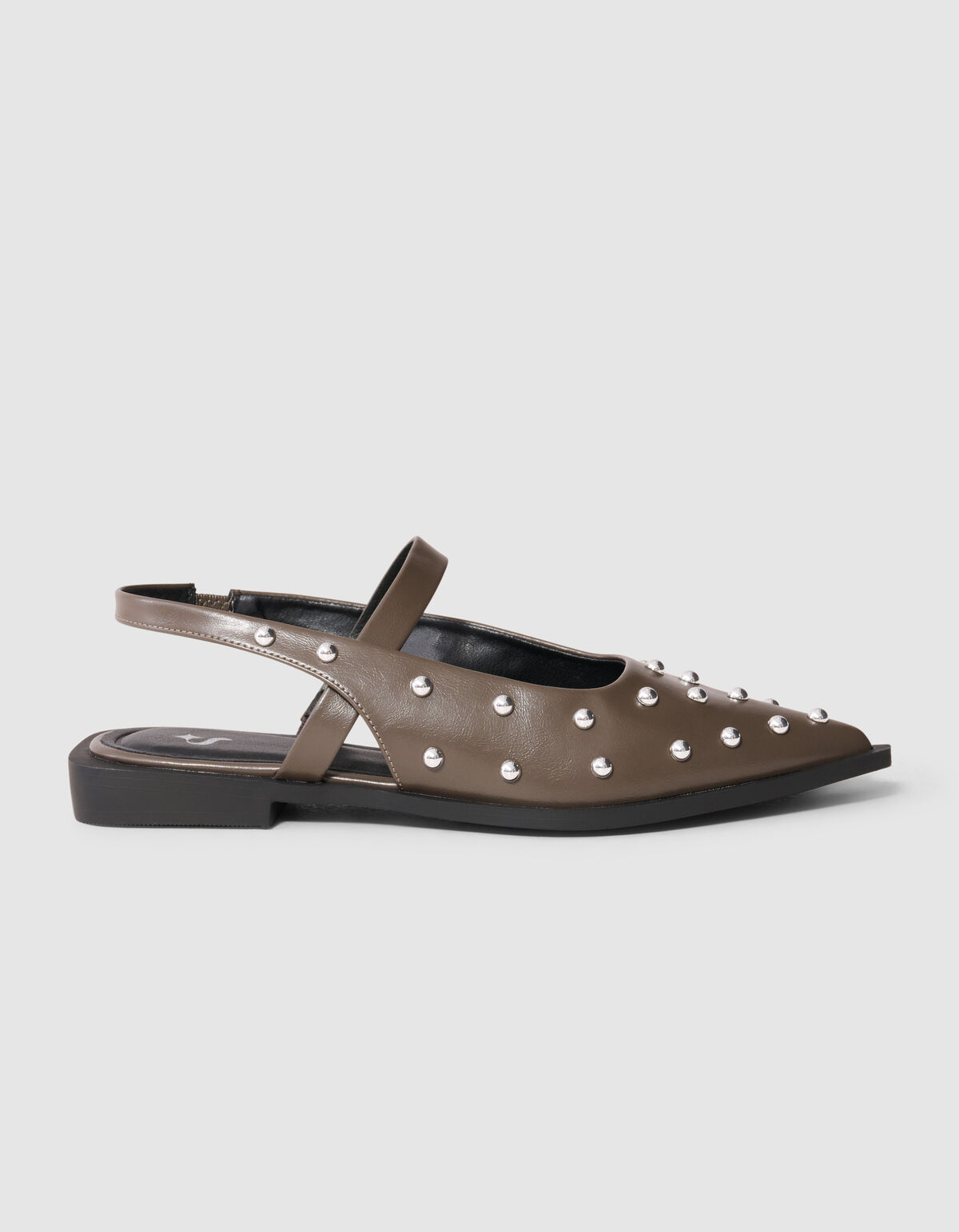 Studs Slingback Donkergrijs SHOEBY SHOES
