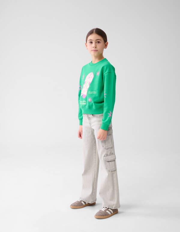 Pocket Straight Fit Jeans Grijs SHOEBY GIRLS