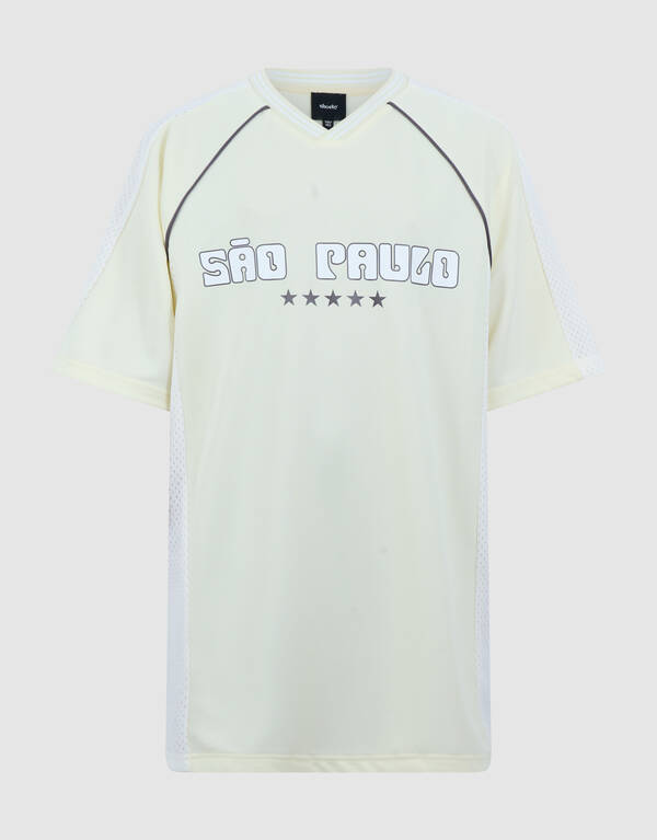Sporty Oversized T-shirt Lichtgeel SHOEBY BOYS