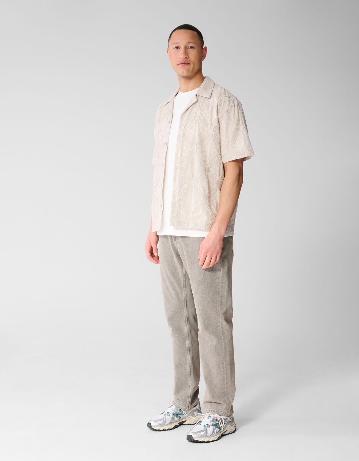 All Over Cord Overshirt Zand SHOEBY MEN