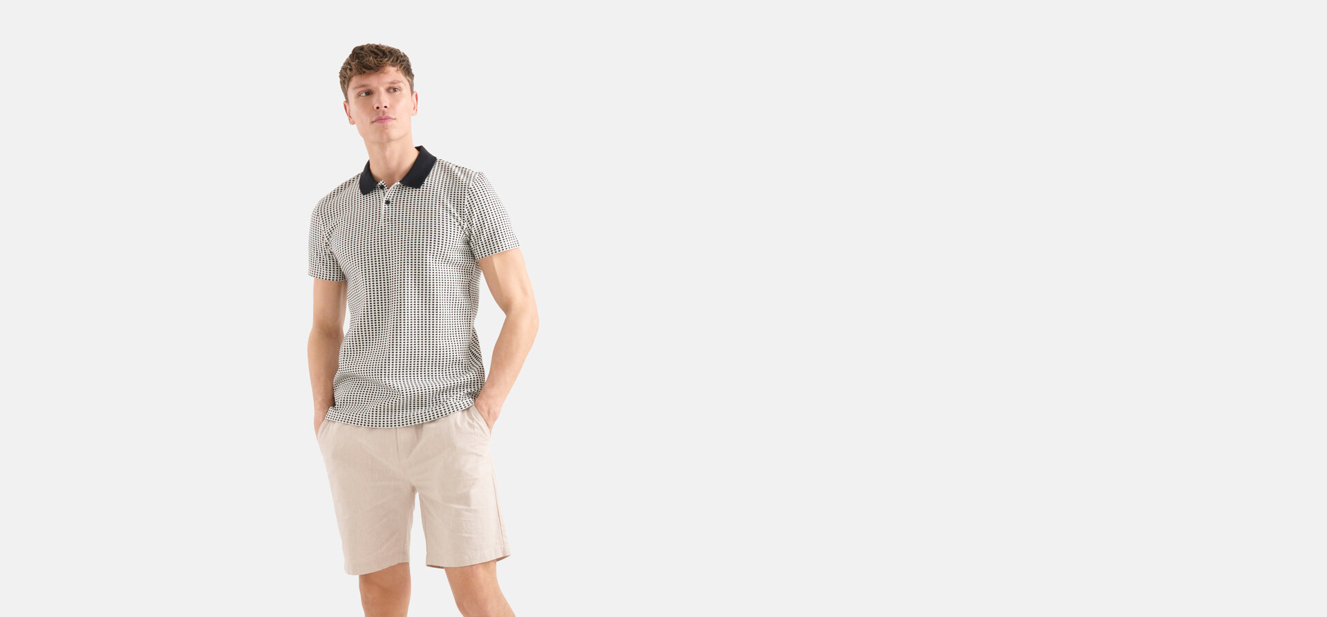 Rectangle Polo Gebroken Wit SHOEBY MEN