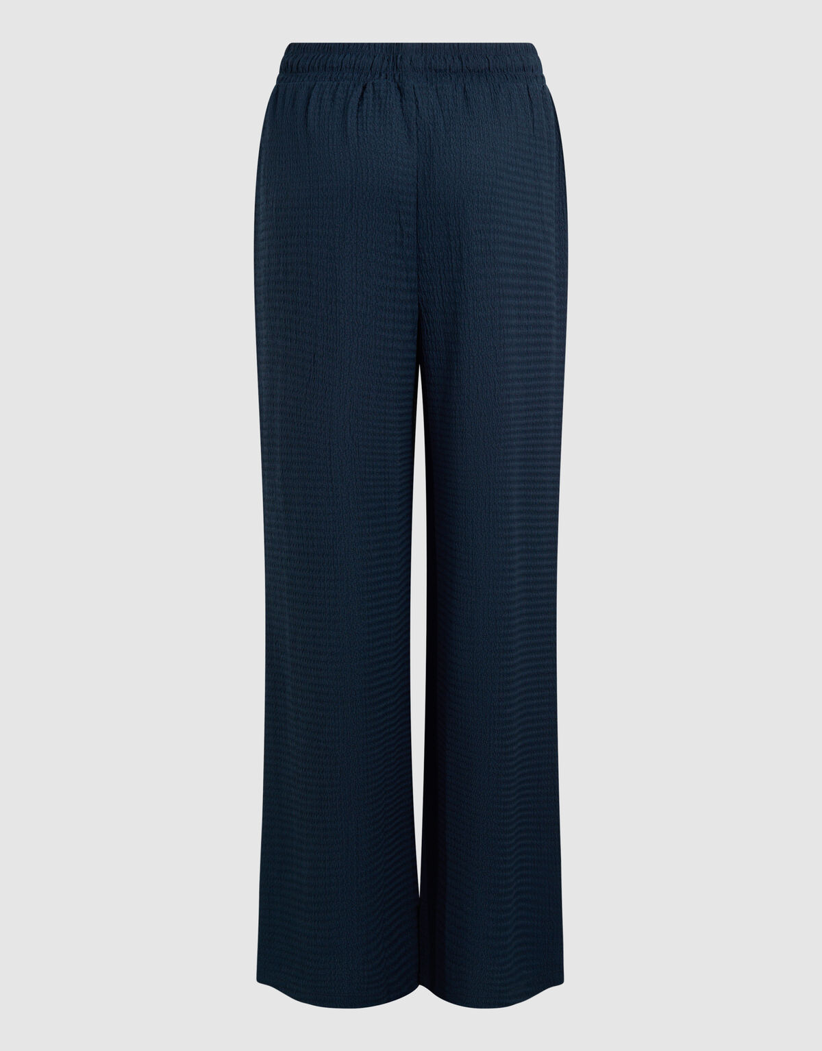 Crinkle Wide Leg Broek Donkerblauw SHOEBY WOMEN