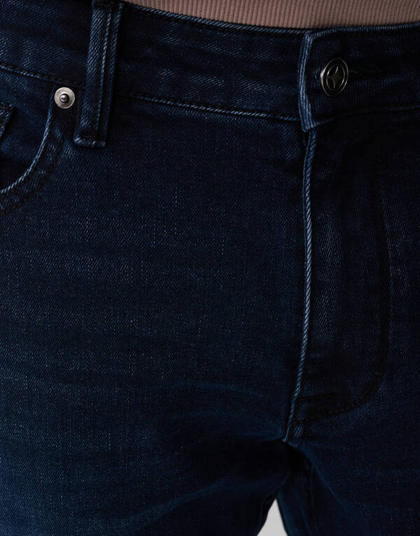 Straight Fit Jeans Blauw/Zwart L32 SHOEBY MEN