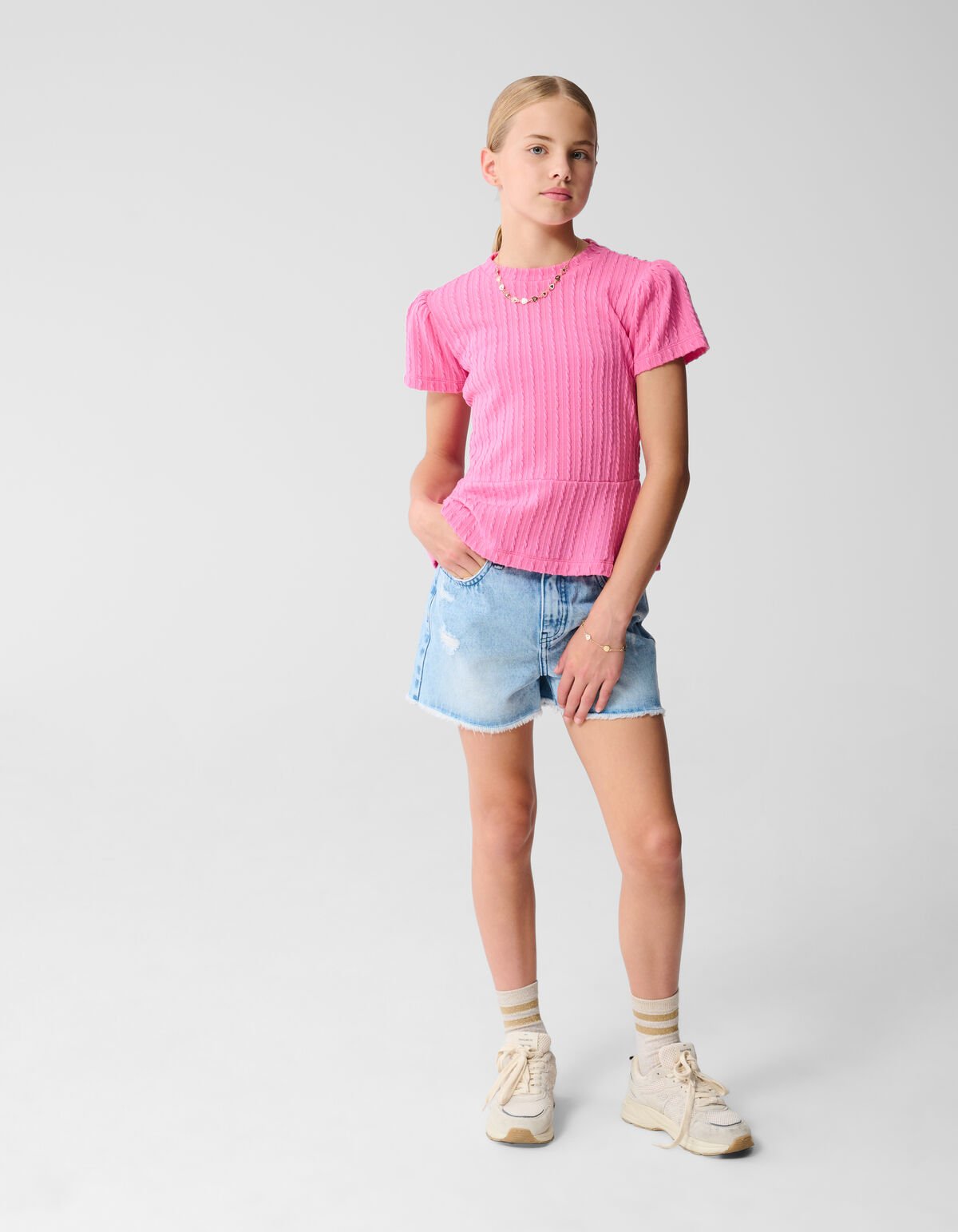 Peplum Top Roze SHOEBY GIRLS