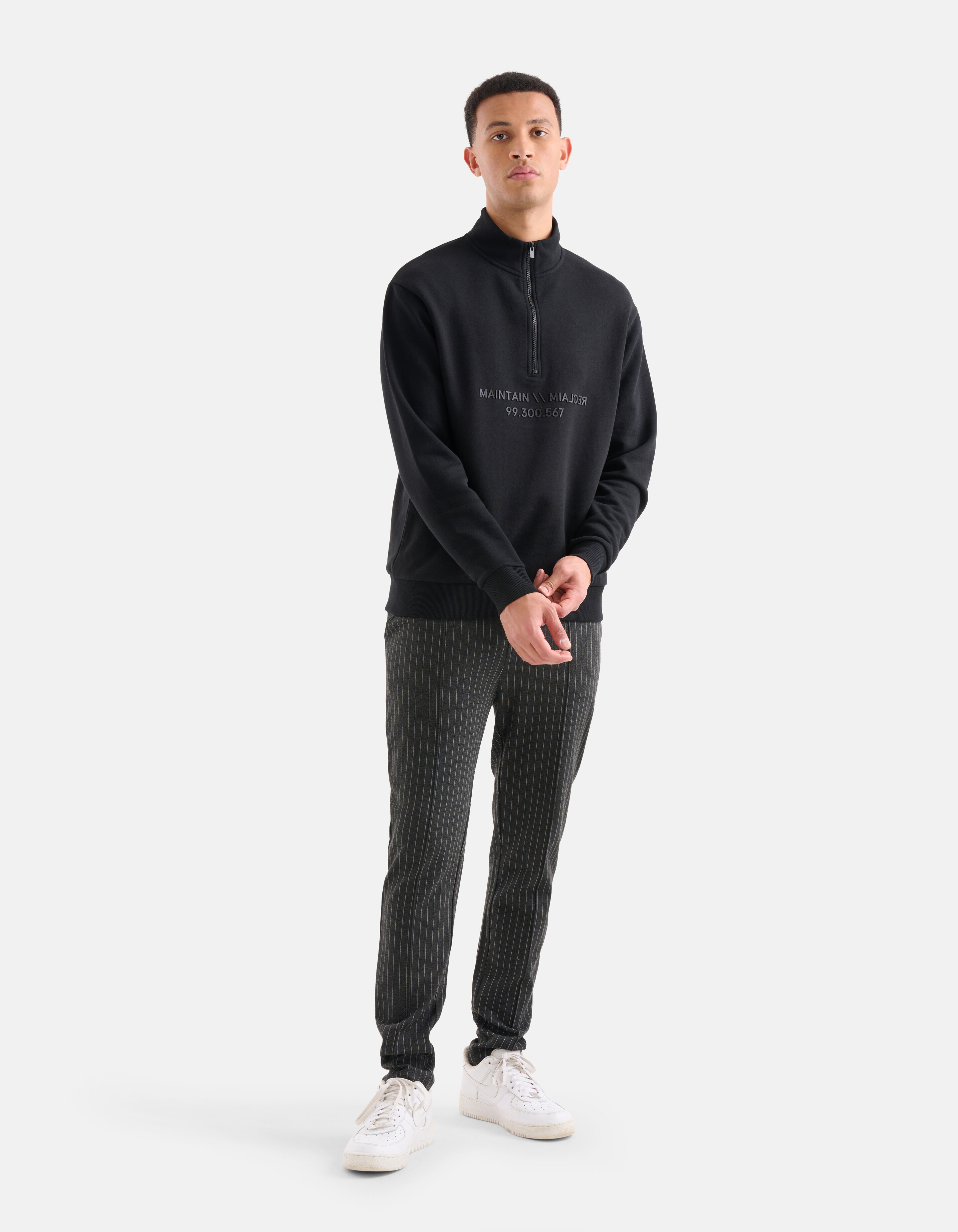 Rits Sweater Zwart SHOEBY MEN