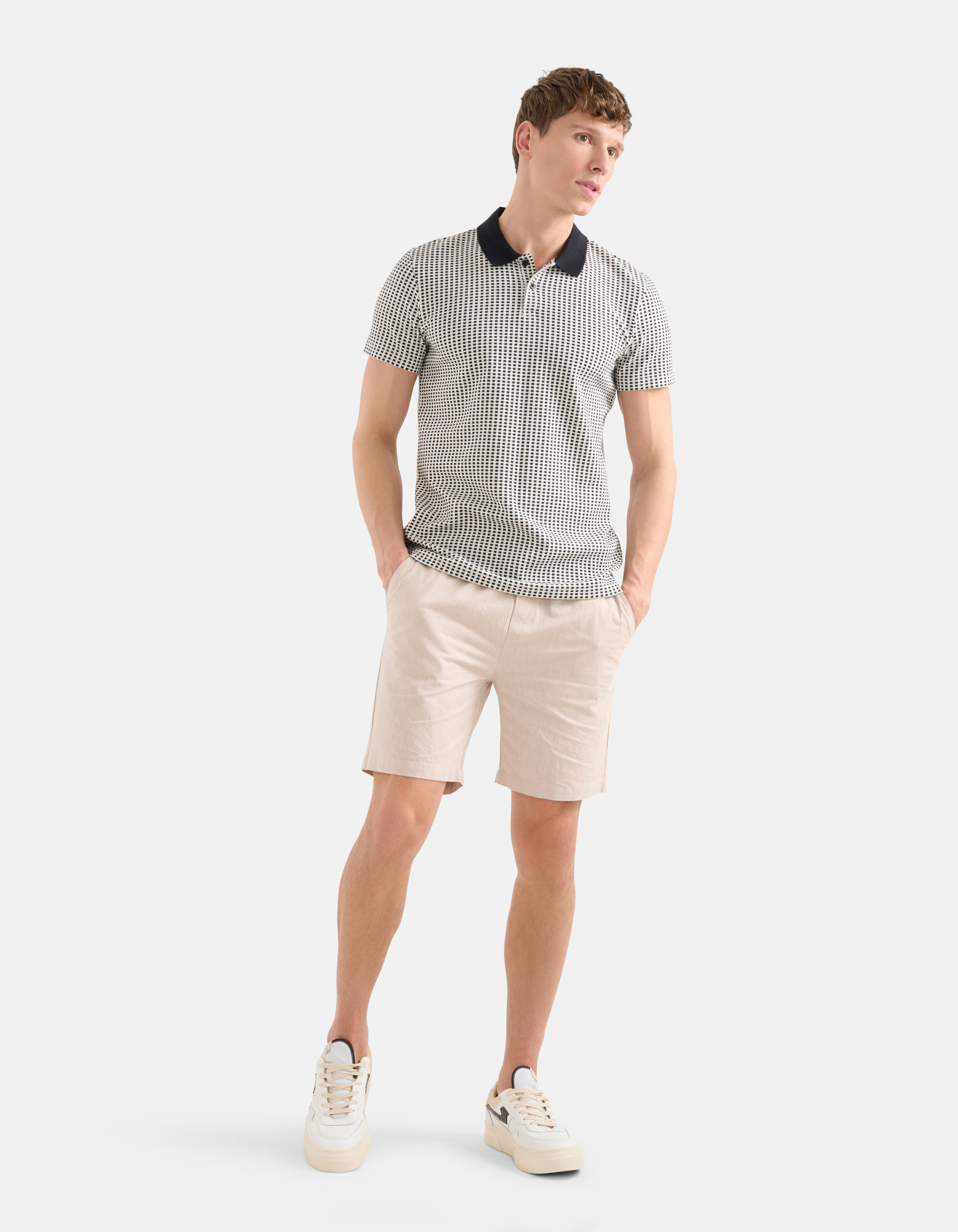 Rectangle Polo Gebroken Wit SHOEBY MEN