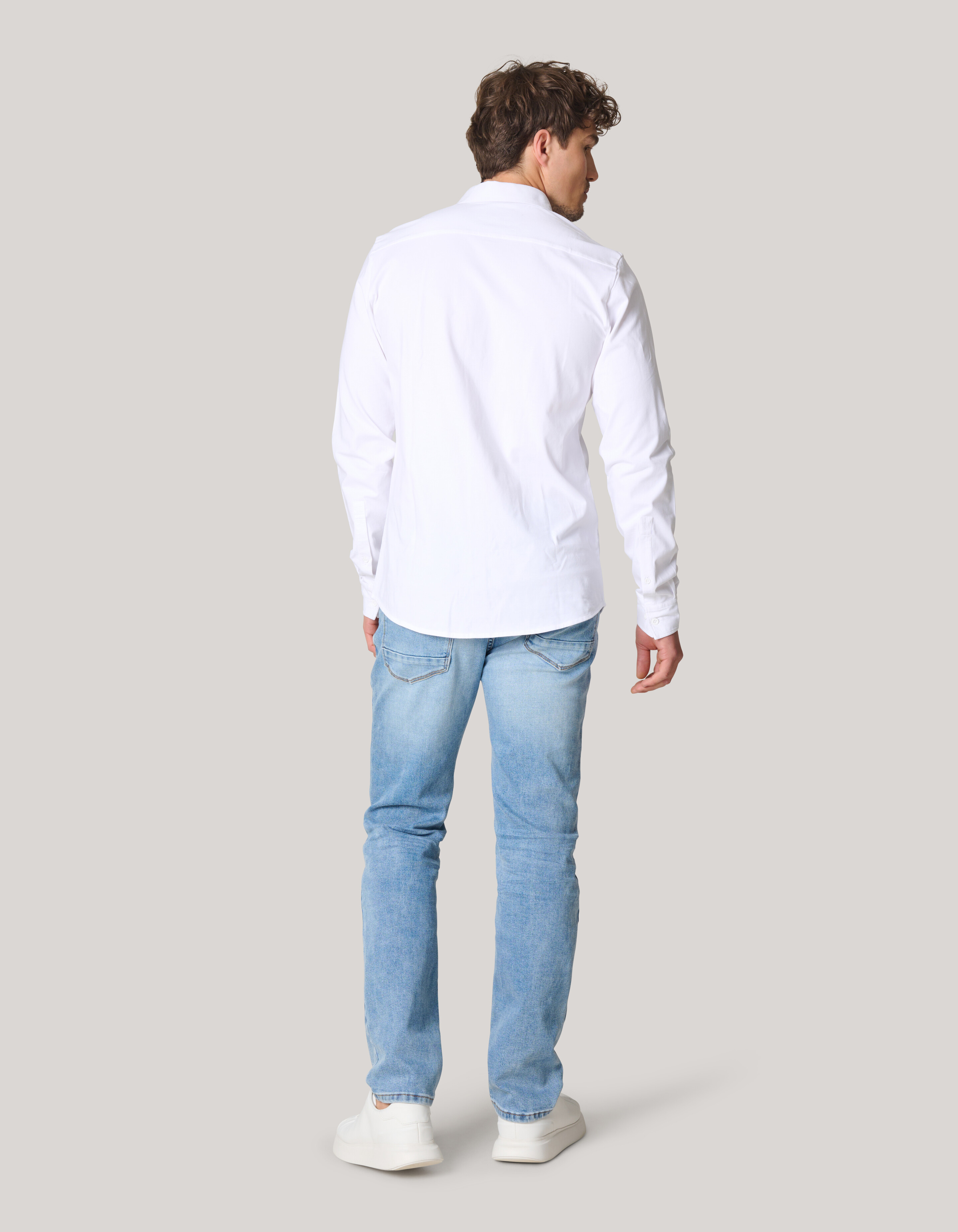 Jersey Overhemd Wit SHOEBY MEN