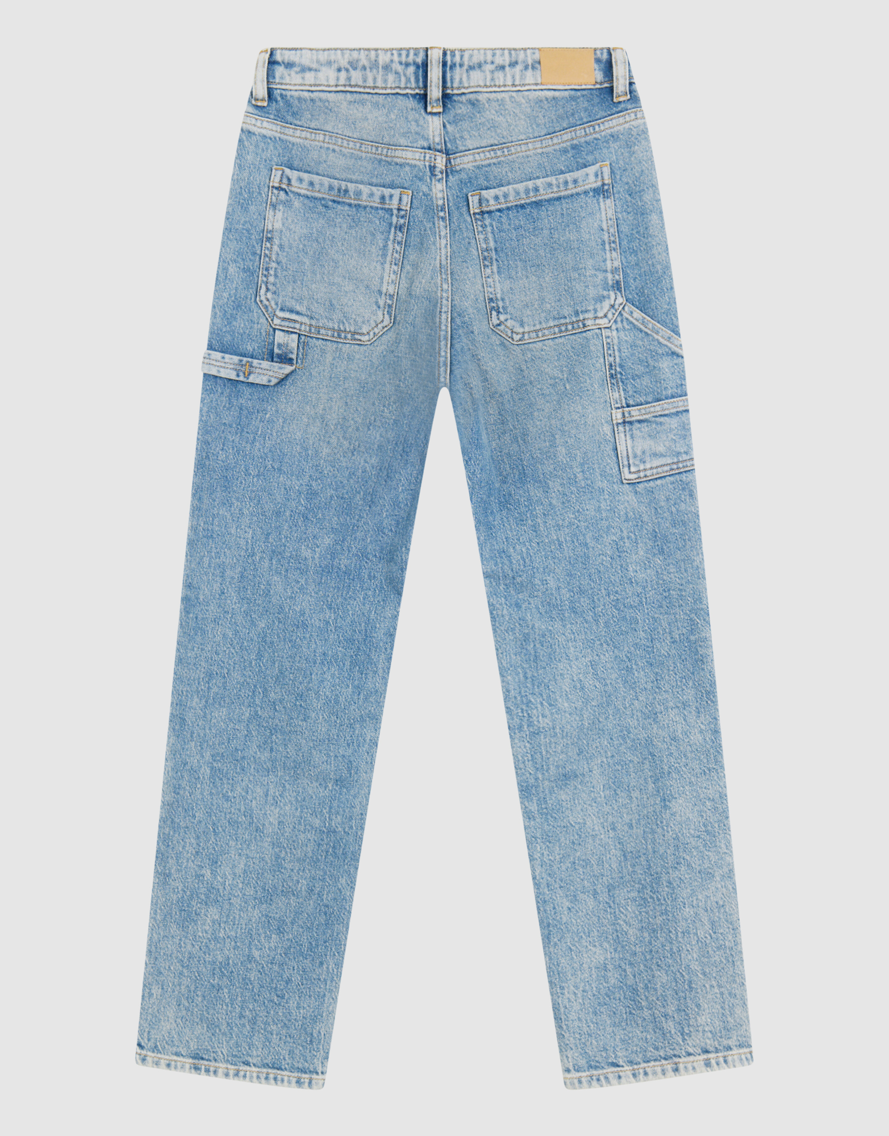 Carpenter Straight Fit Jeans Blauw SHOEBY BOYS