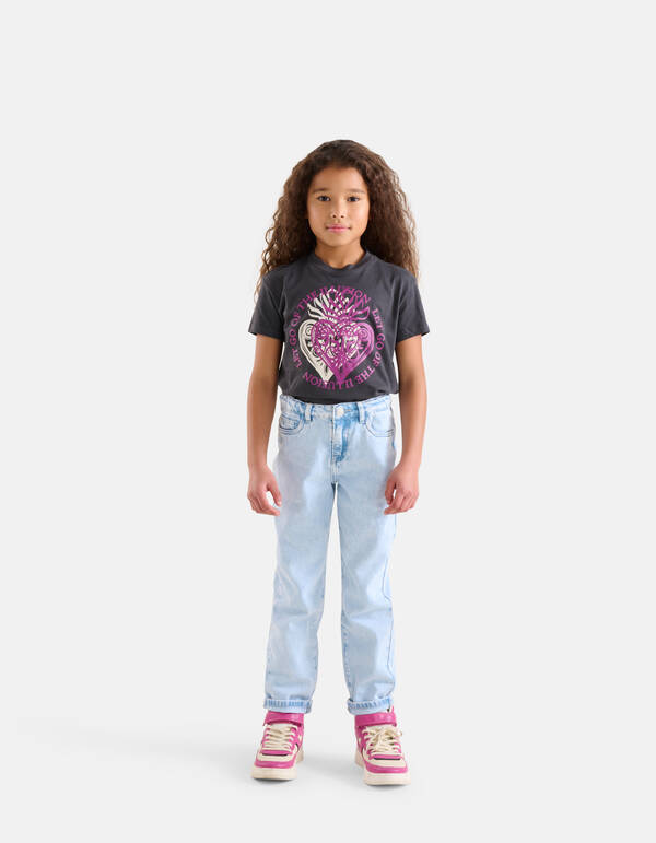 Barrel Leg Jeans Bleached SHOEBY GIRLS