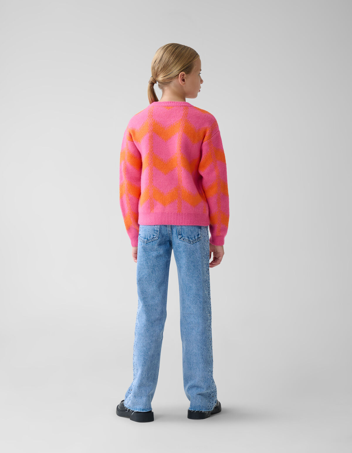 Sequin Meisjes Trui Roze SHOEBY GIRLS