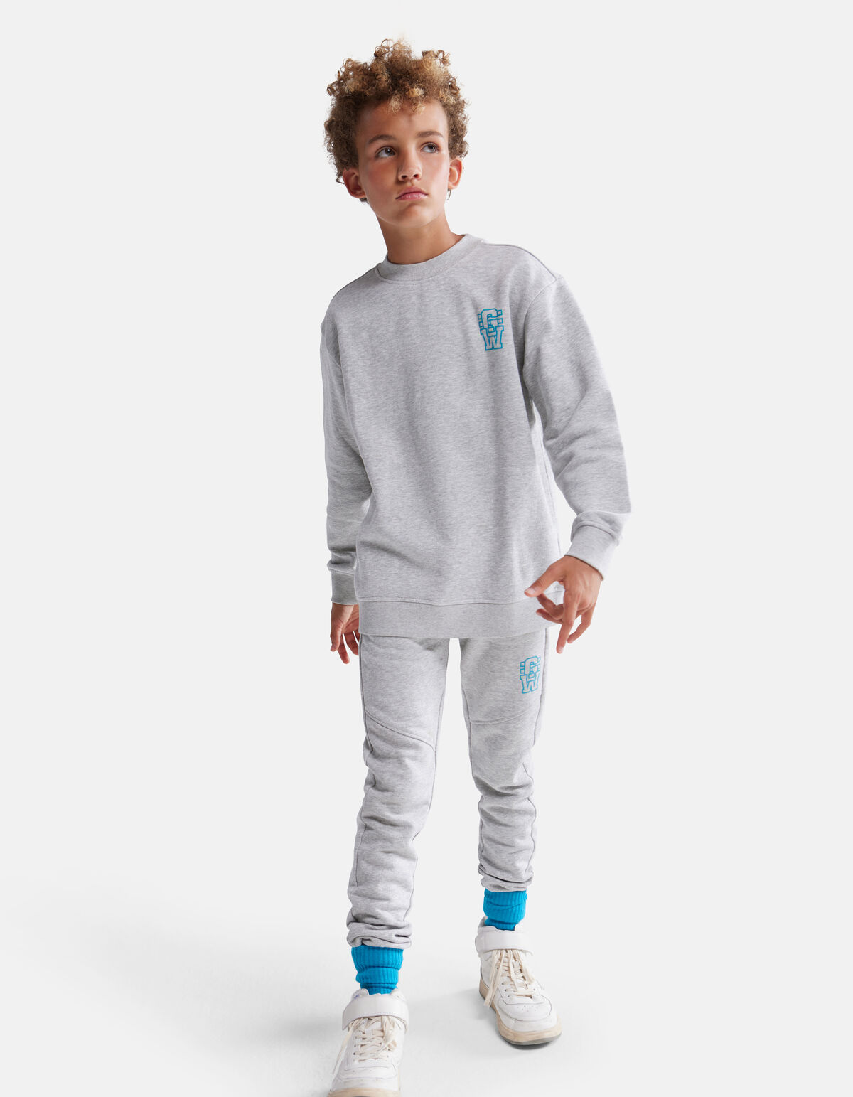 Printed Broek Grijs SHOEBY BOYS