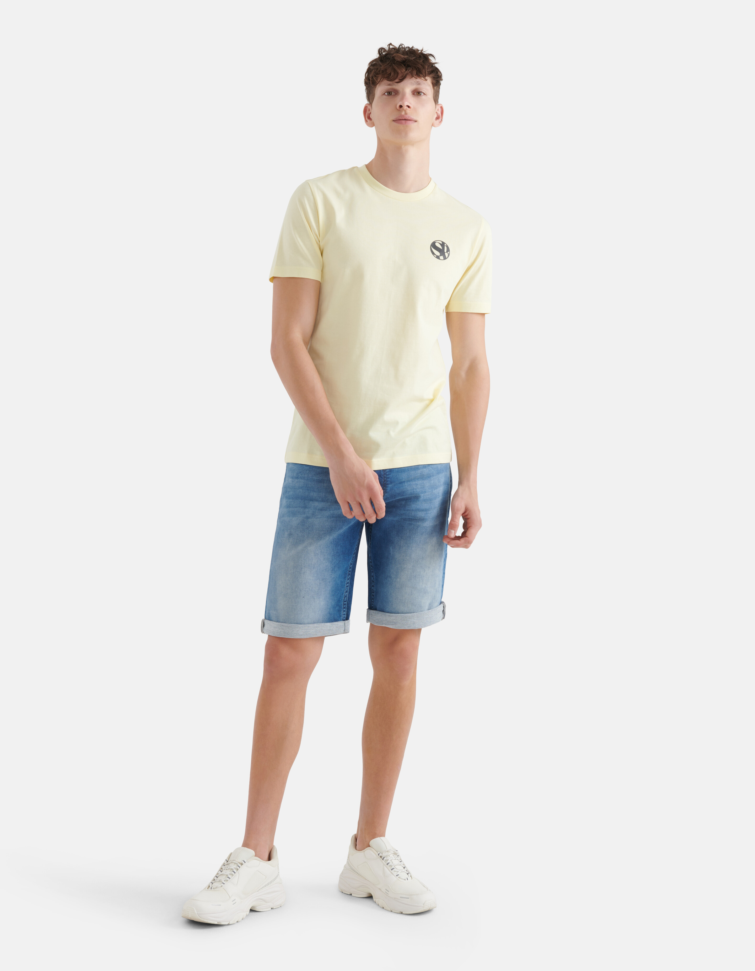 Artwork T-shirt Lichtgeel SHOEBY MEN