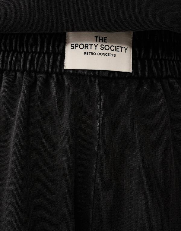 Washed Sweat Short Donkergrijs SHOEBY WOMEN