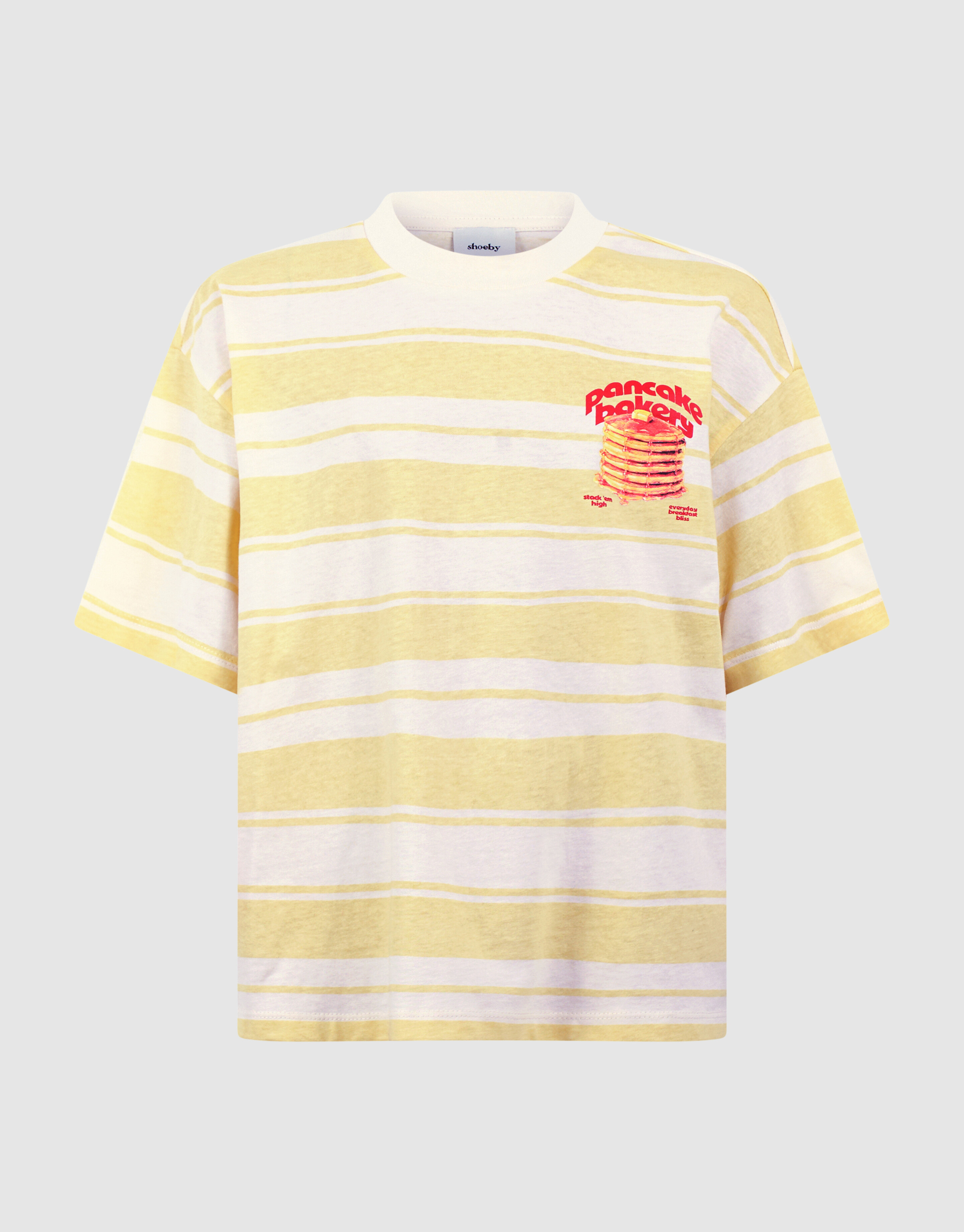 Pancake Bakery Artwork T-shirt Lichtgeel SHOEBY GIRLS
