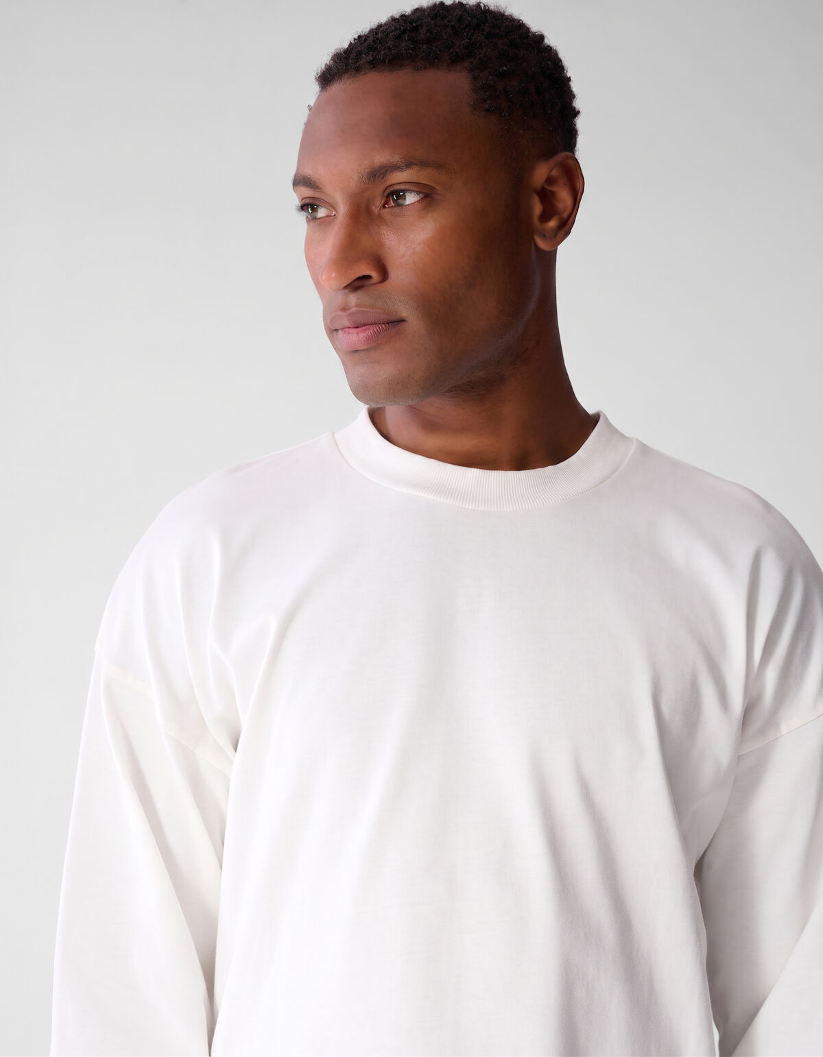 Basis Relaxed Fit Longsleeve Wit SHOEBY MEN