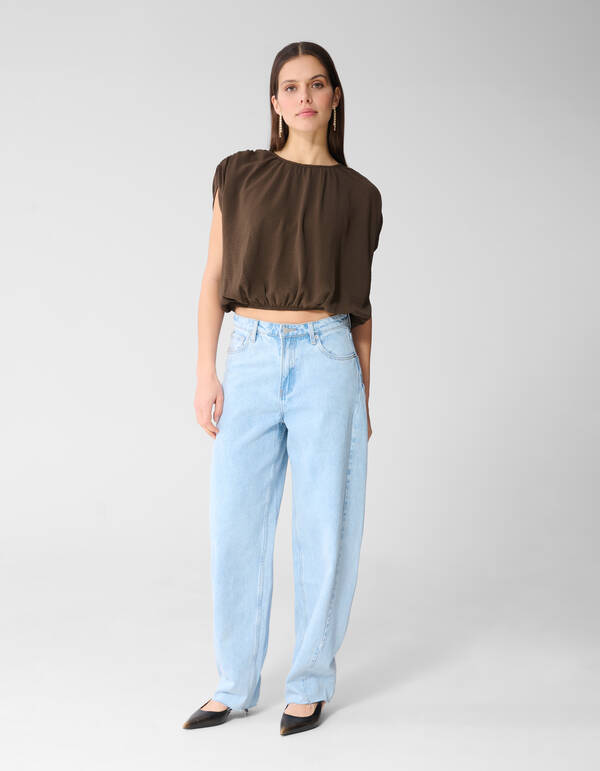 Twist Shoulder Top Bruin SHOEBY WOMEN