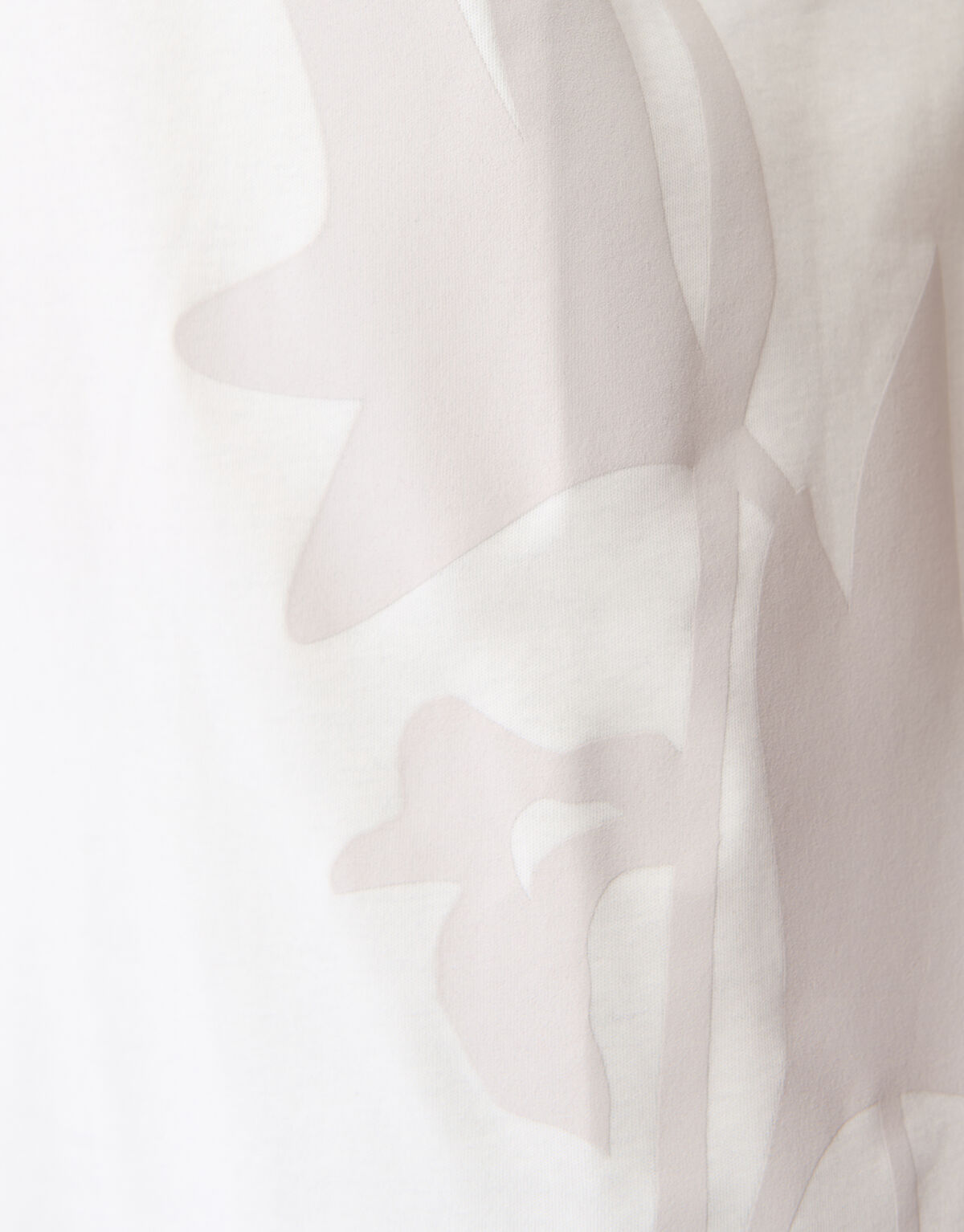 Flower Artwork T-shirt Gebroken Wit SHOEBY MEN