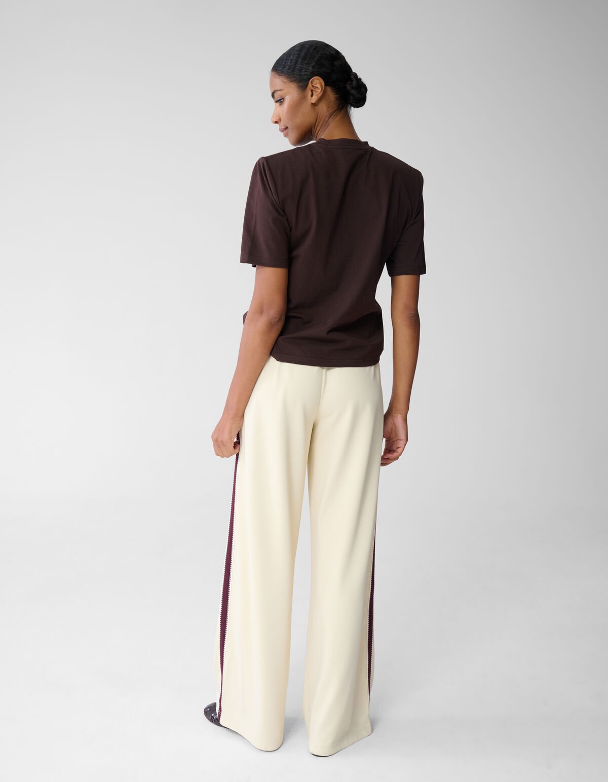Padded T-shirt Donkerbruin SHOEBY WOMEN