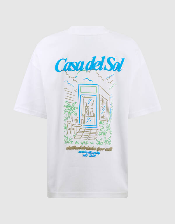 Casa Del Sol Artwork T-shirt Wit SHOEBY BOYS