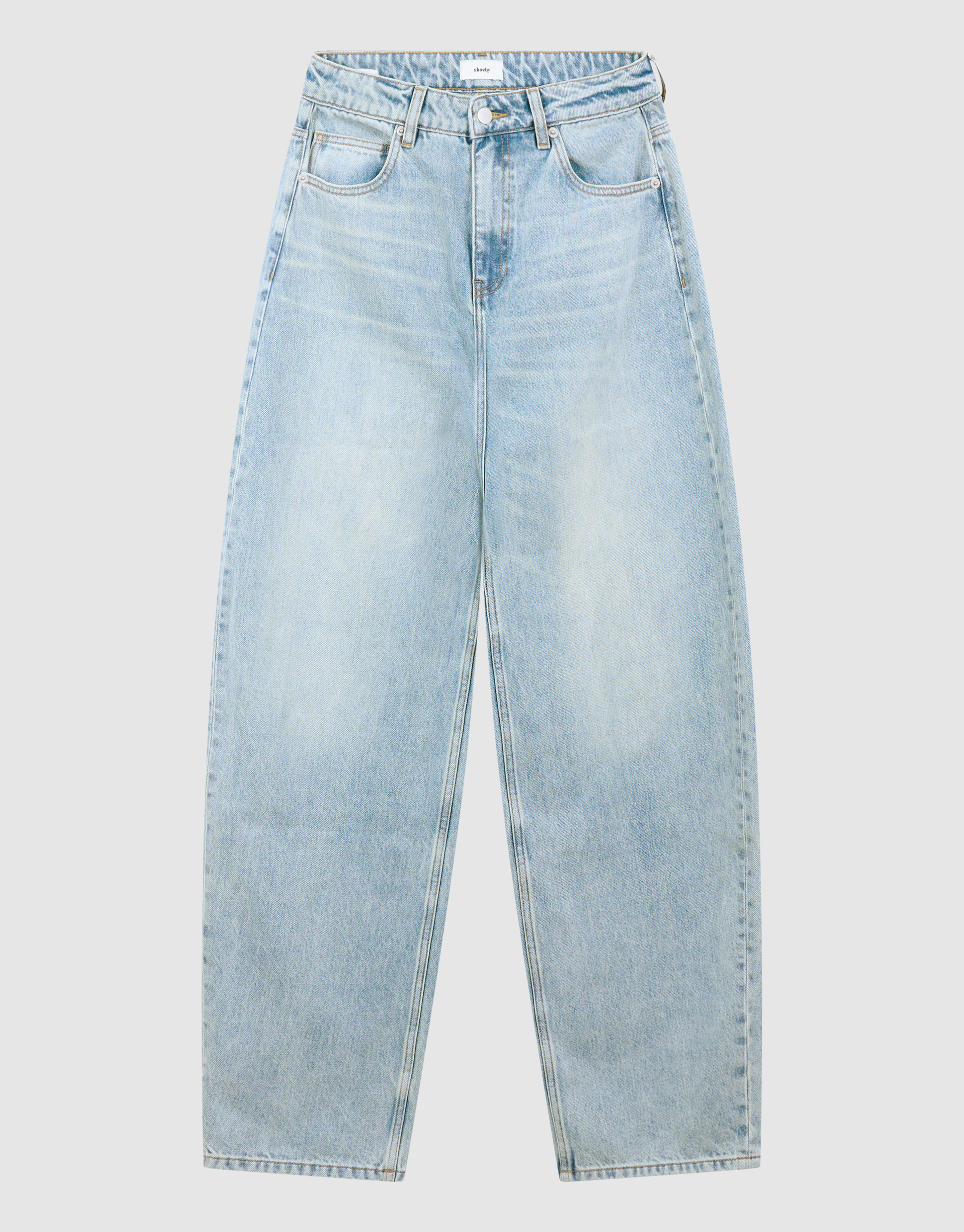 Heavy Barrel Fit Jeans Lichtblauw SHOEBY WOMEN