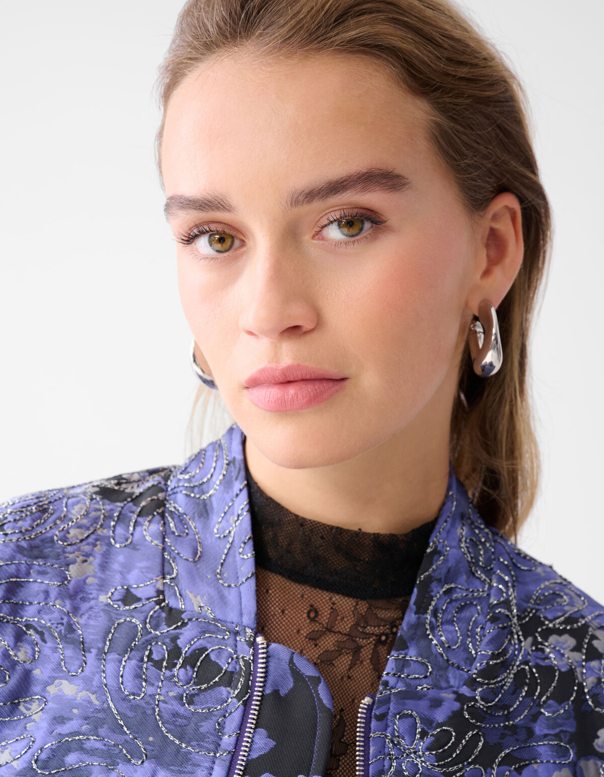 Jacquard Bomber Paars SHOEBY WOMEN