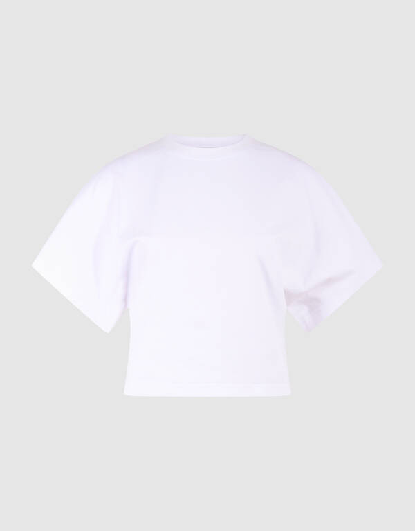 Big Sleeve T-shirt Wit By Monica SHOEBY WOMEN