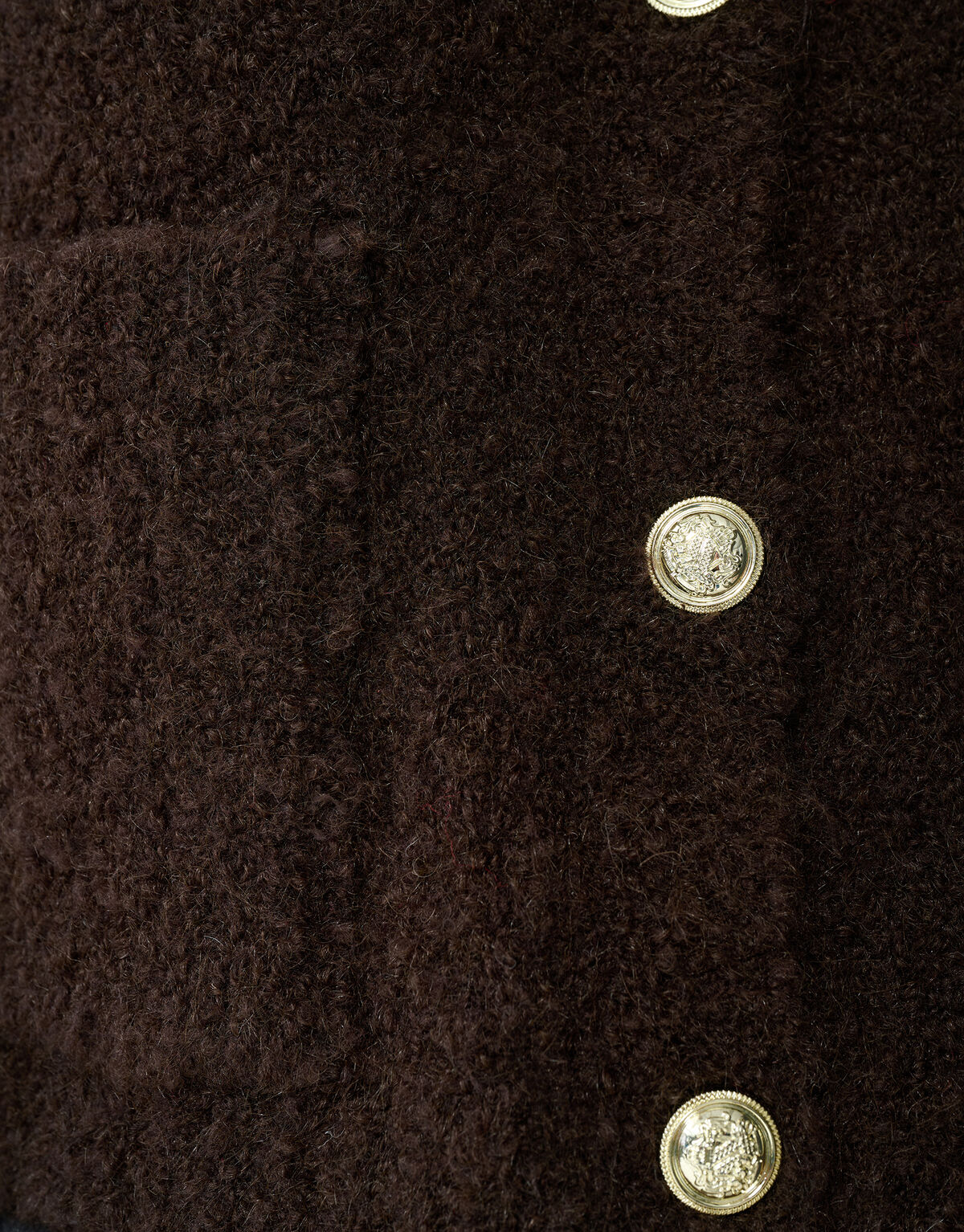 Teddy Knit Vest Bruin SHOEBY WOMEN