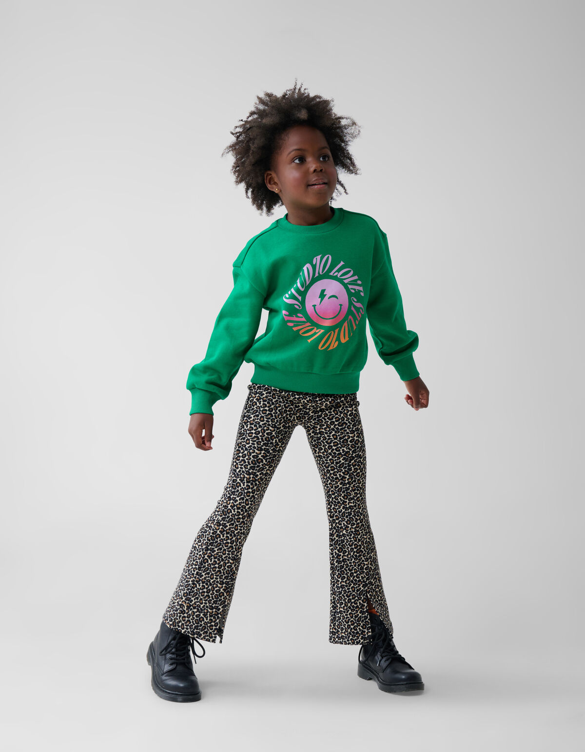 Artwork Sweater Groen SHOEBY GIRLS