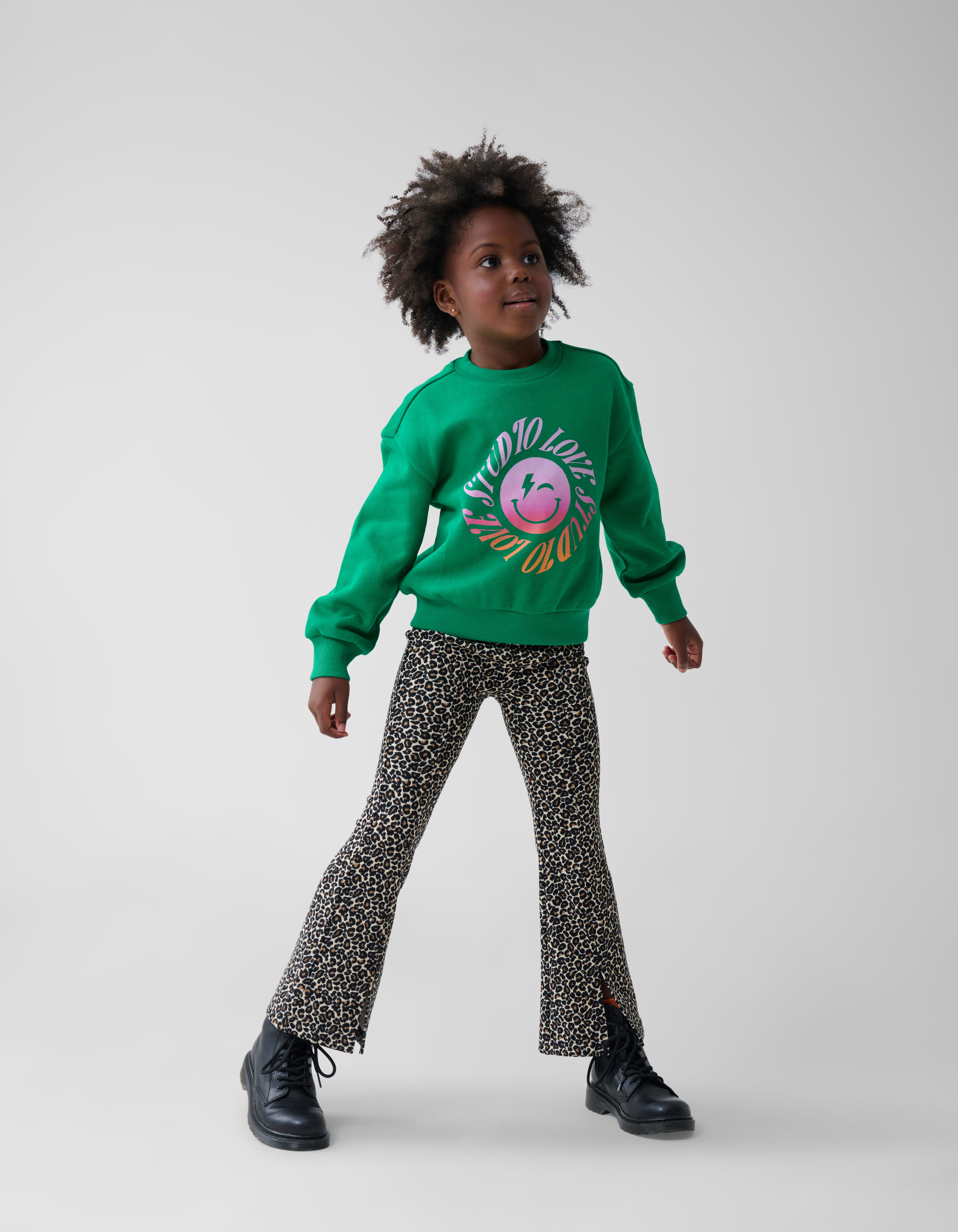 Artwork Sweater Groen SHOEBY GIRLS
