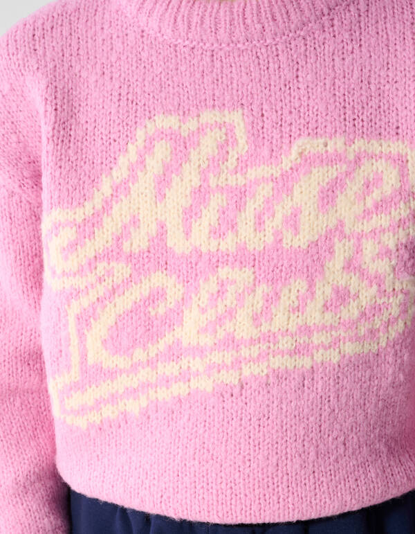 Artwork Gebreide Trui Roze SHOEBY GIRLS
