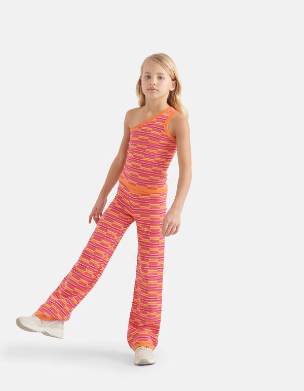 Wide Leg Broek Roze SHOEBY GIRLS