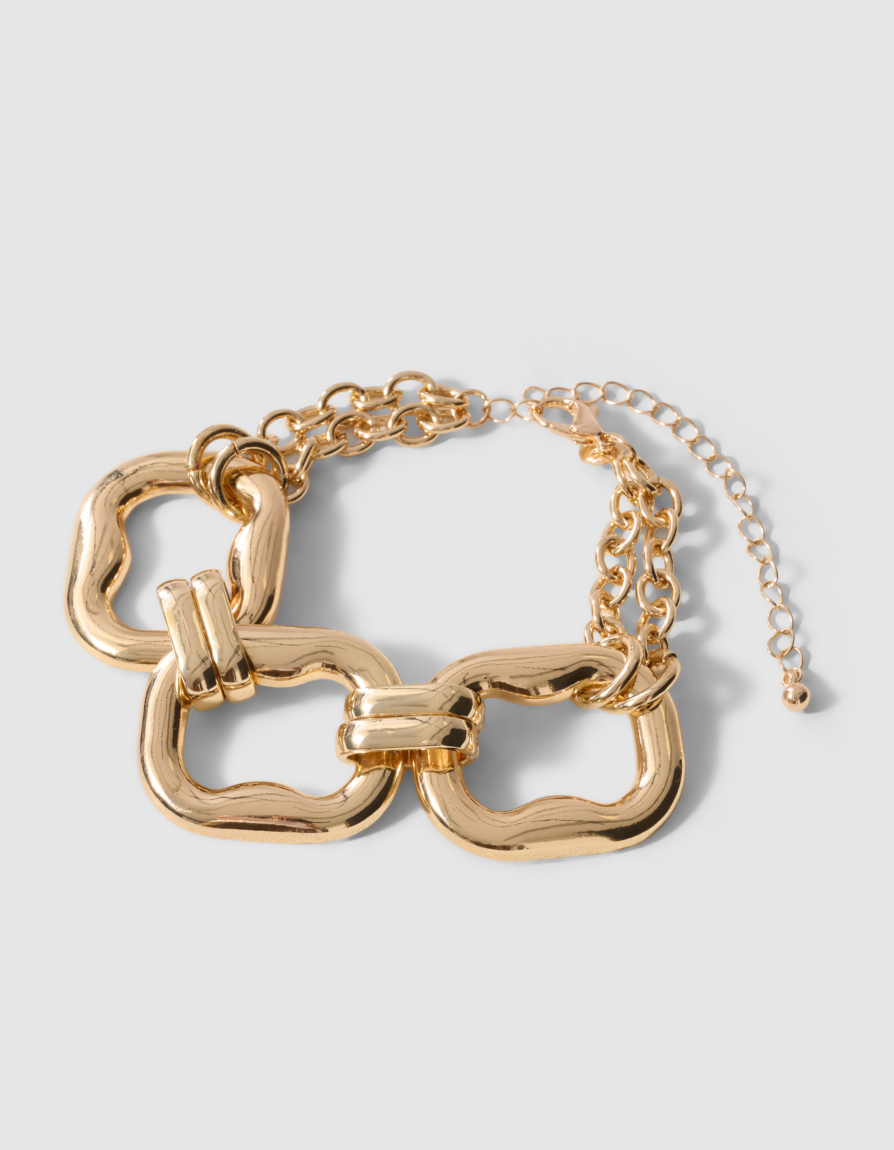 Square Armband Goud SHOEBY ACCESSOIRES