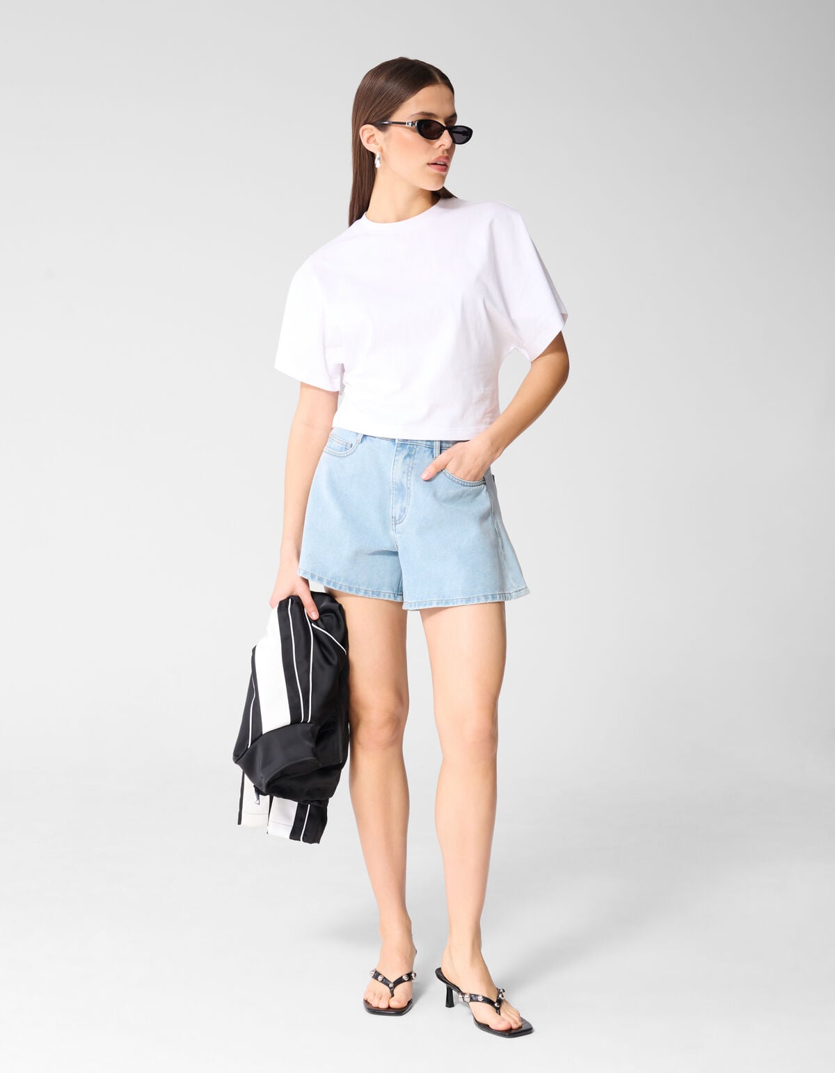 Denim Short Bleached By Monica SHOEBY WOMEN