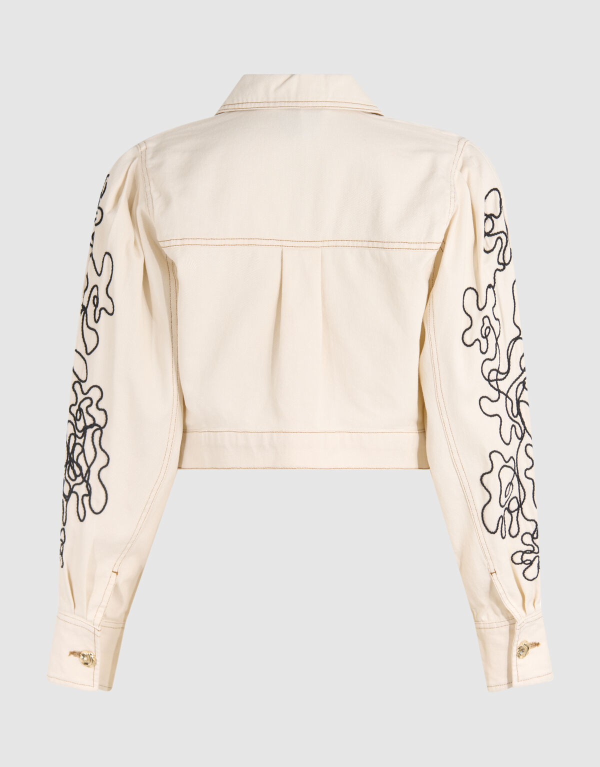 Embroidery Cord Jacket Gebroken Wit SHOEBY WOMEN