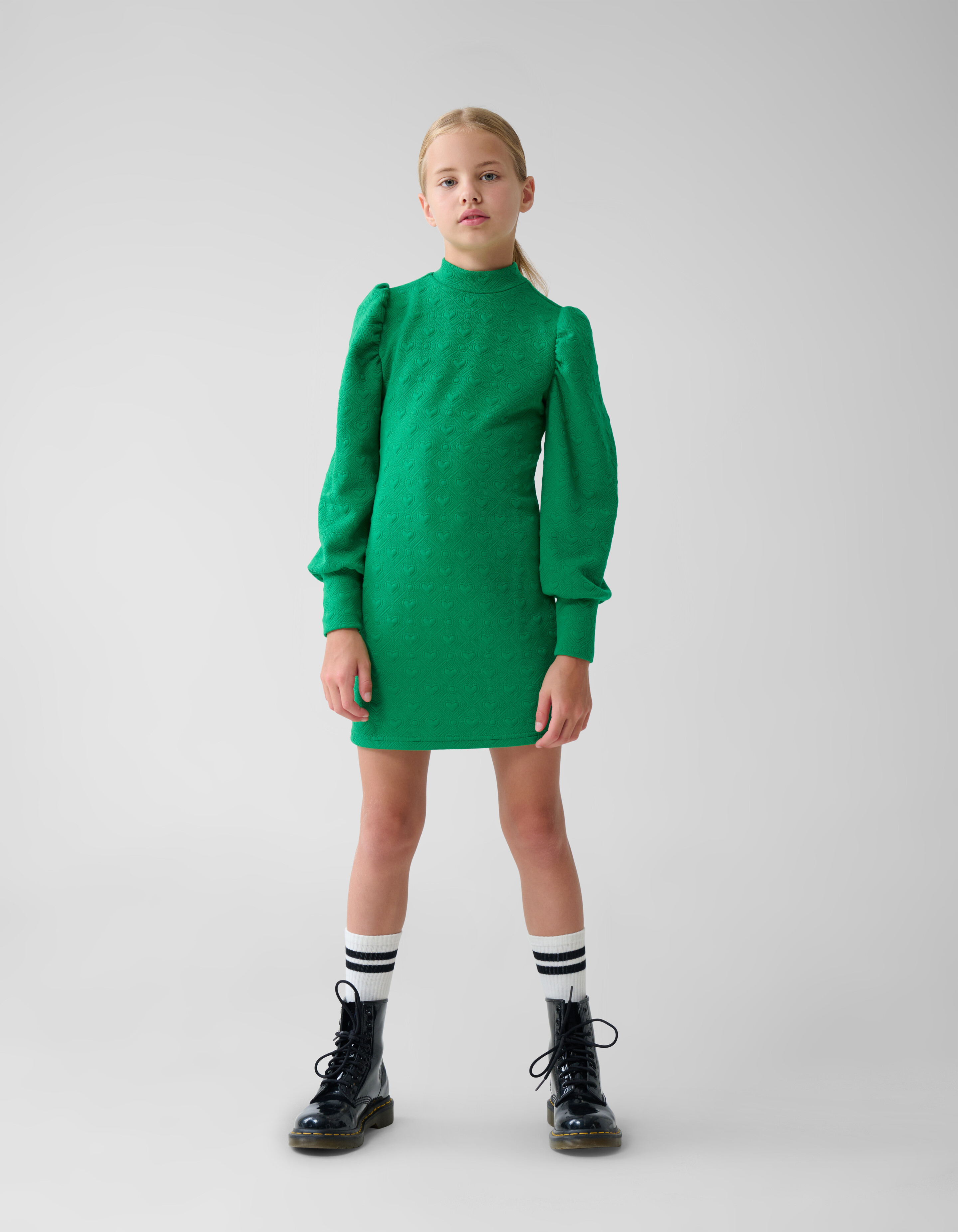 Structuur Jurk Groen SHOEBY GIRLS