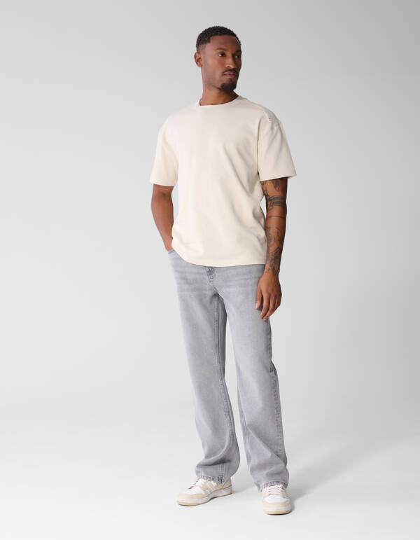 Basis Label T-shirt Zand SHOEBY MEN