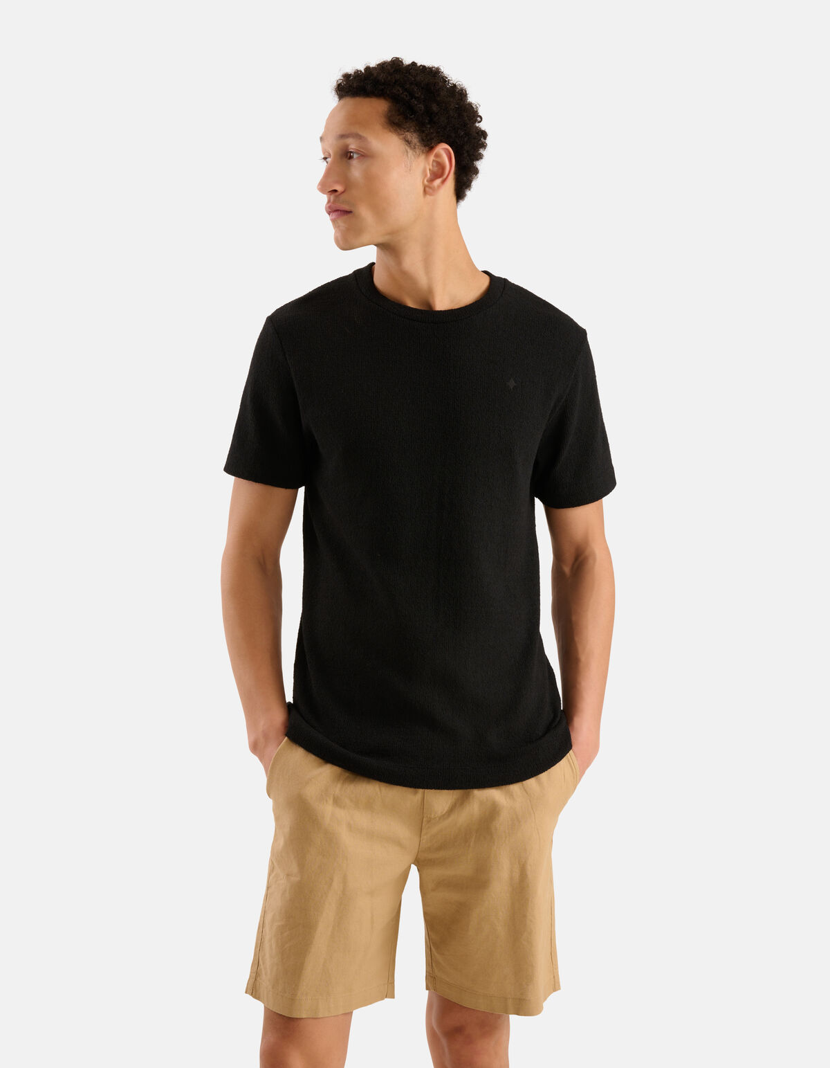 Boucle T-shirt Zwart SHOEBY MEN